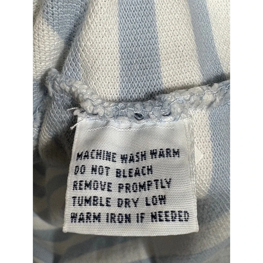 Polo Ralph Lauren Mens Large Blue White Striped‎ Short Sleeve Pique Polo Shirt
